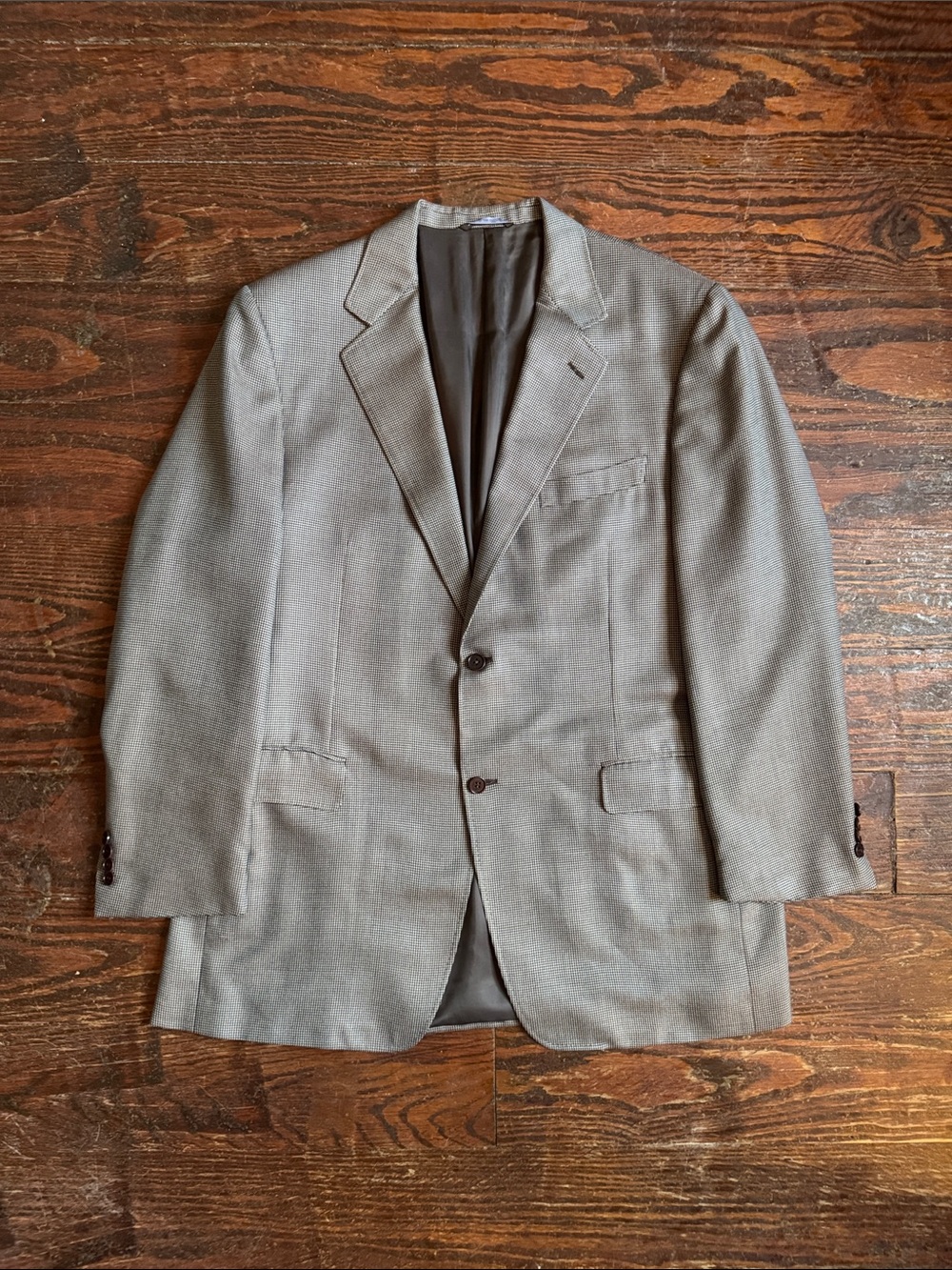 Canali Gray Checkered Men's Blazer 56L EU/46L US - Made In Italy